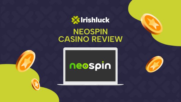 Screenshot of the Neospin casino lobby on a mobile device showing slot games