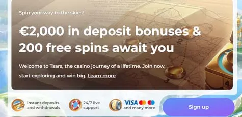 Tsars Casino Bonus