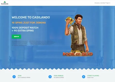 Casilando Casino Welcome Bonus