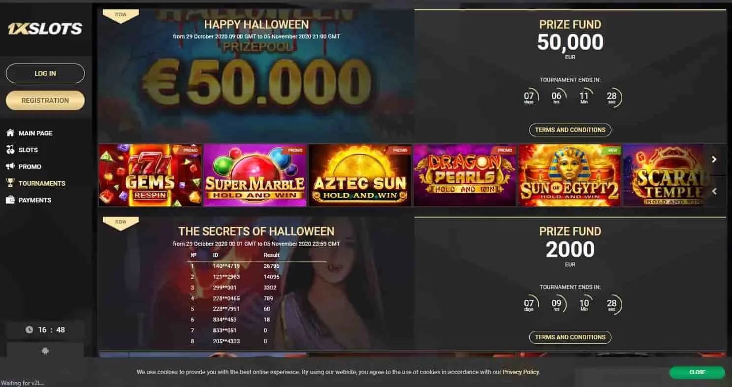 1x slot casino games