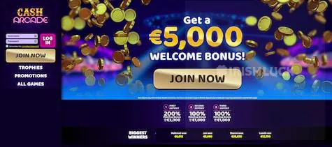 Cash Arcade Welcome Bonus Ireland