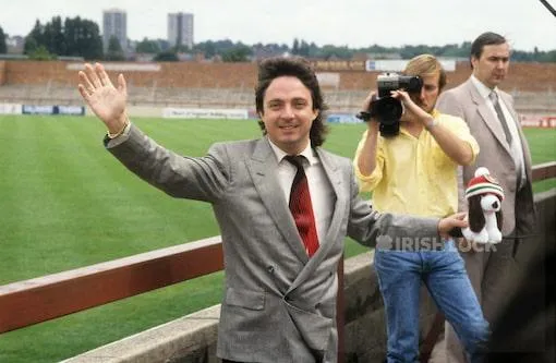 Millionaire entrepreneur and racehorse owner Terry Ramsden takes over Walsall FC 1986.