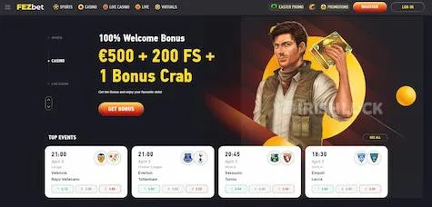 Fezbet casino homepage