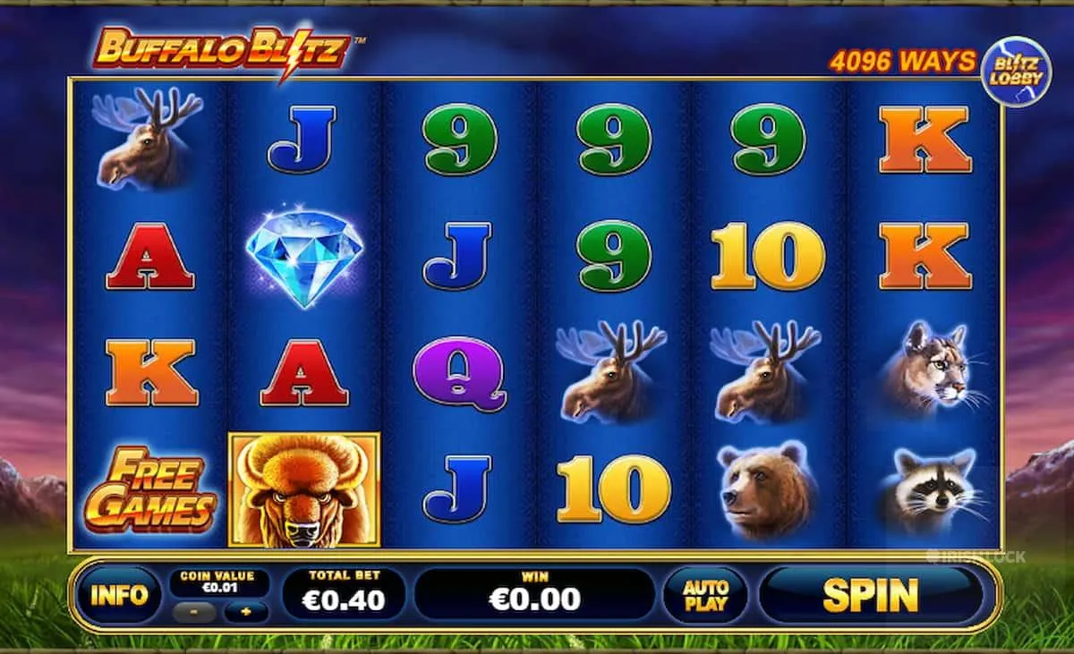 Buffalo Blitz Playtech Online Slot Game Symbols Spins