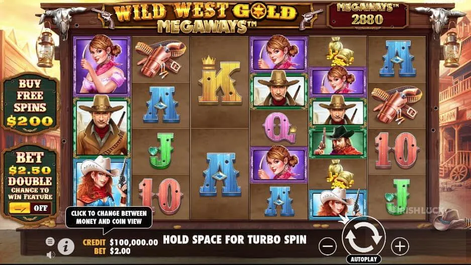 Wild West Gold Megaways Slot Pragmatic Play Game Symbols Theme Features