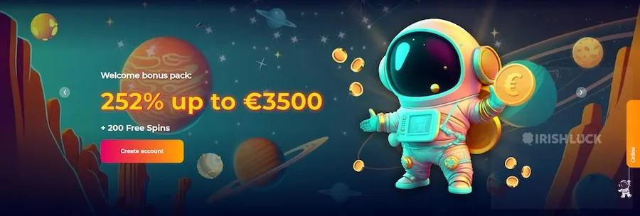 cosmic slot casino welcome bonus 252% up to €3500