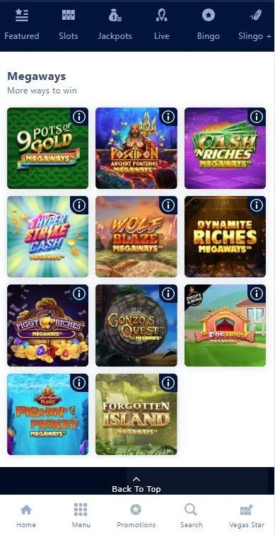 william hill casino megaways mobile view