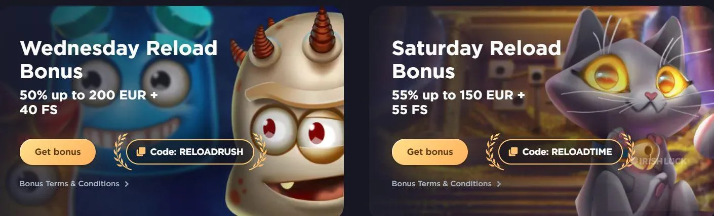 reload bonuses kas casino reload bonus irish online casinos free spins bonus promo code