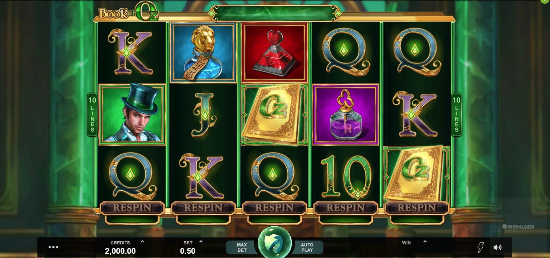 book of oz game slot game online irish casino slots microgaming triple edge studios