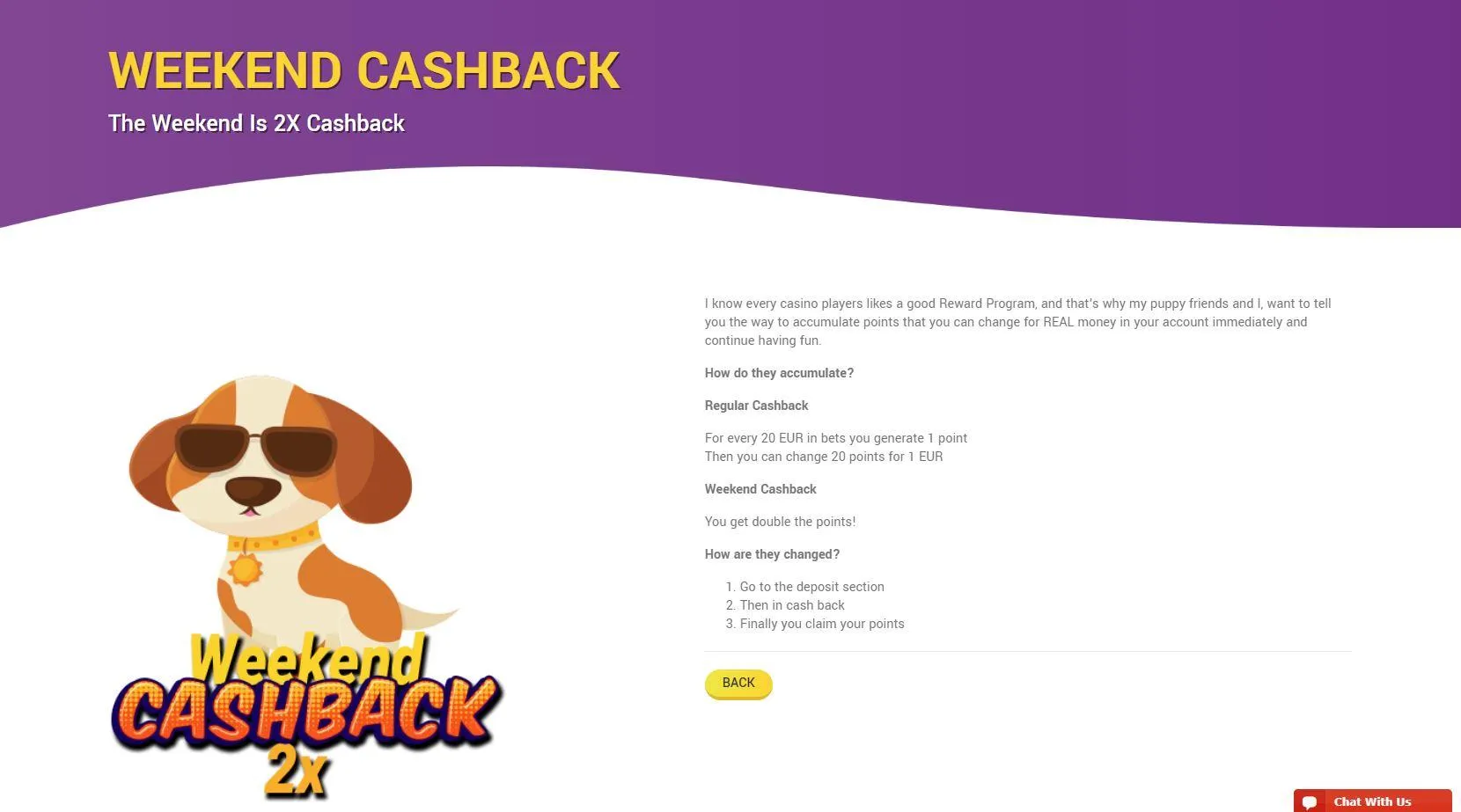 wills casino cashback promotion online casinos ireland cashback bonuses and promotions