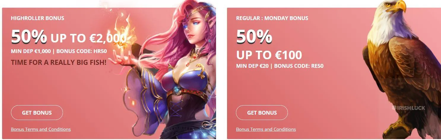 boho casino high roller bonus monday bonus free spins daily bonuses online casinos ireland