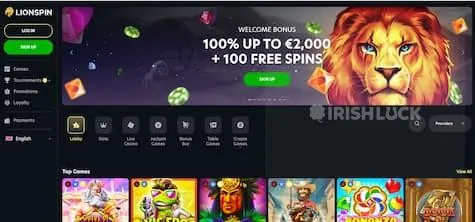 lionspin casino welcome bonus online casinos ireland welcome bonuses free spins