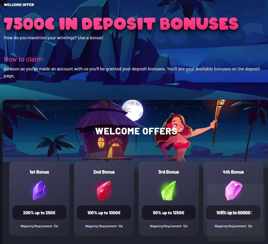 seven casino welcome bonus