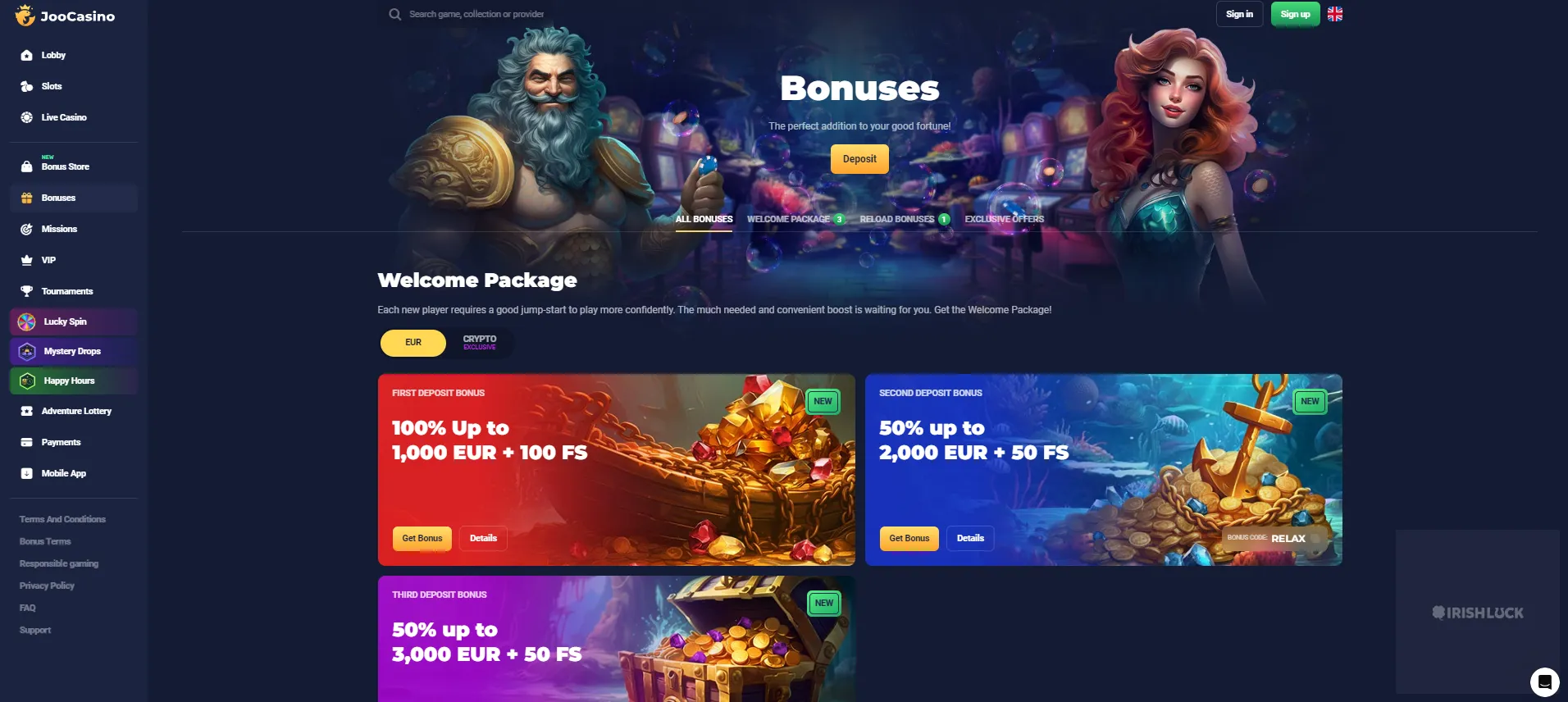 Joo Casino Bonuses