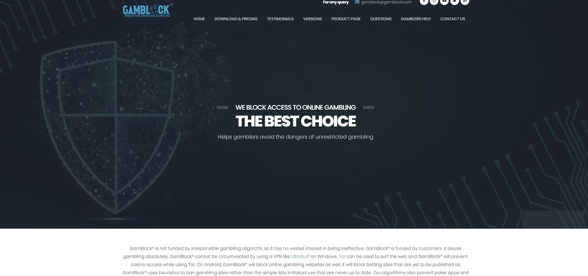 gamblock software online casinos ireland