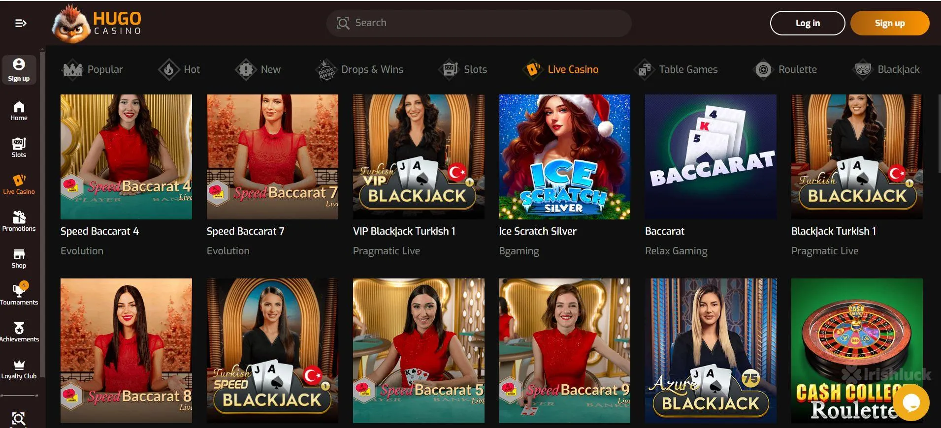 Hugo Casino Promo Code für Spieler aus Deutschland – 50 Freispiele und mehr
