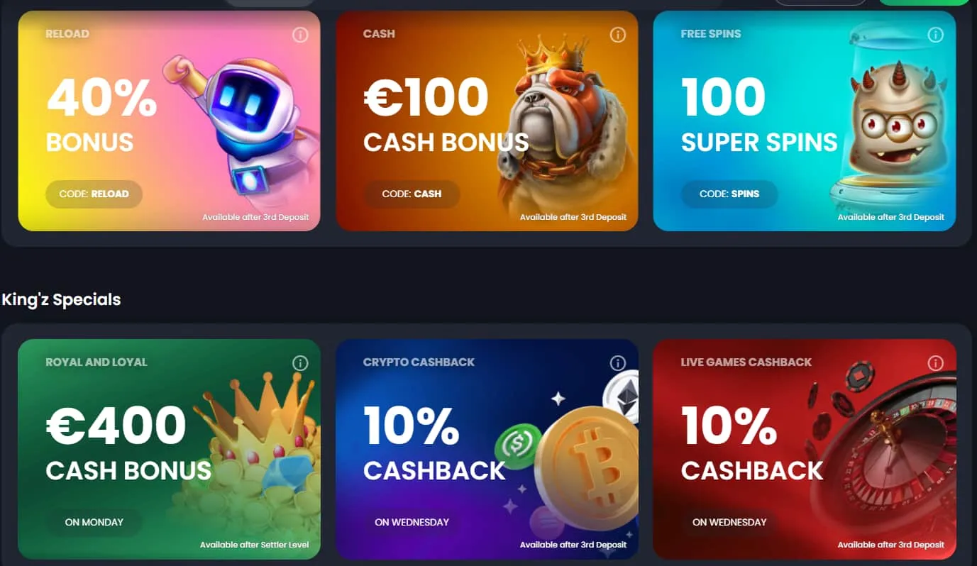 bitkingz casino special offer