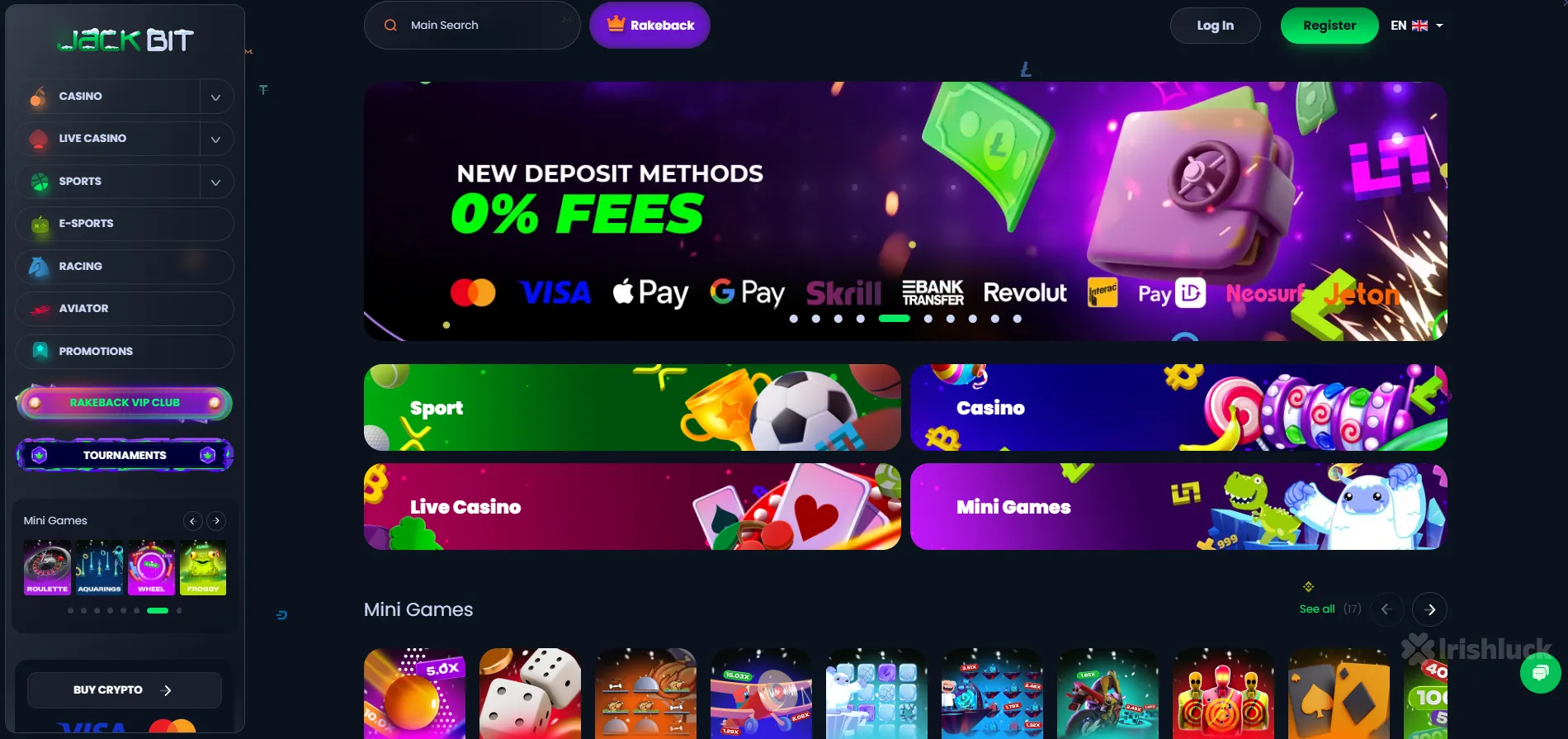 jackbit casino homepage