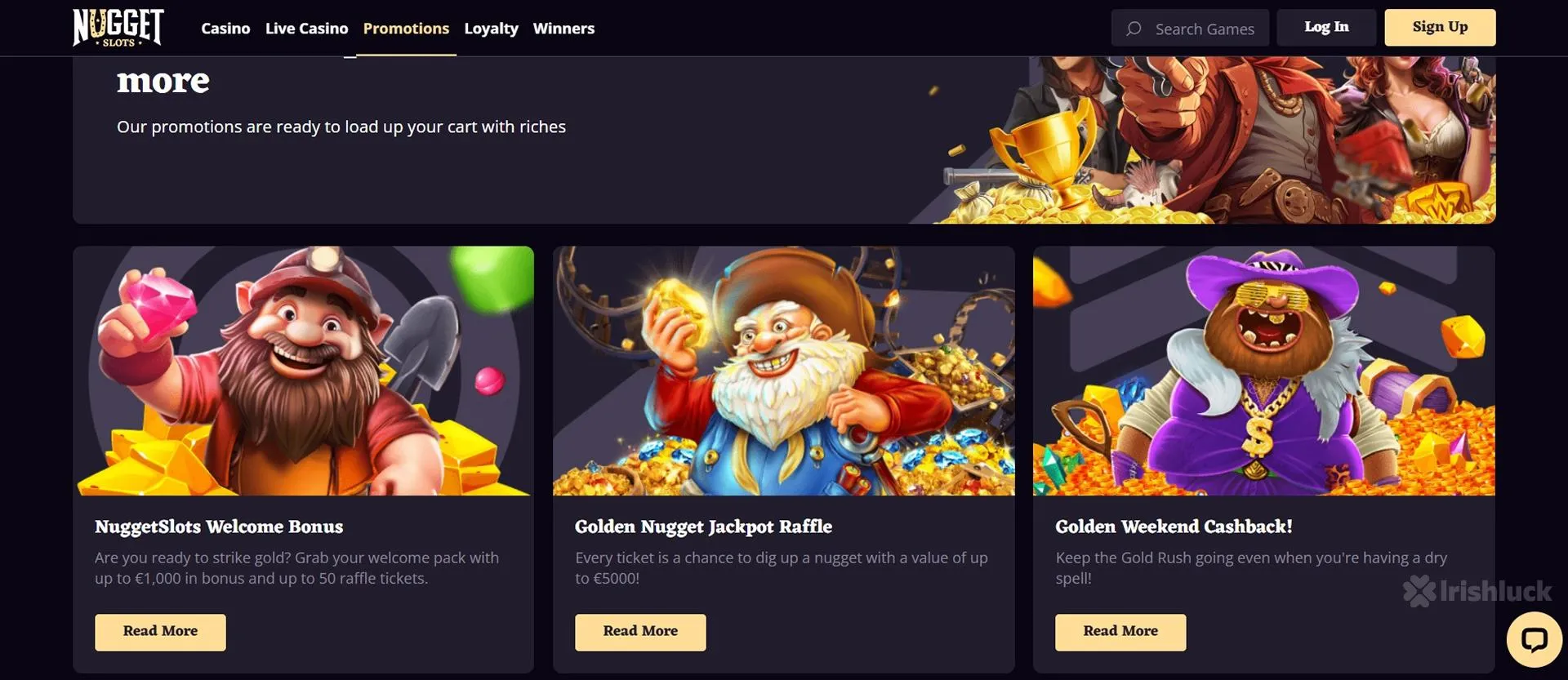nuggetslots casino available promotions