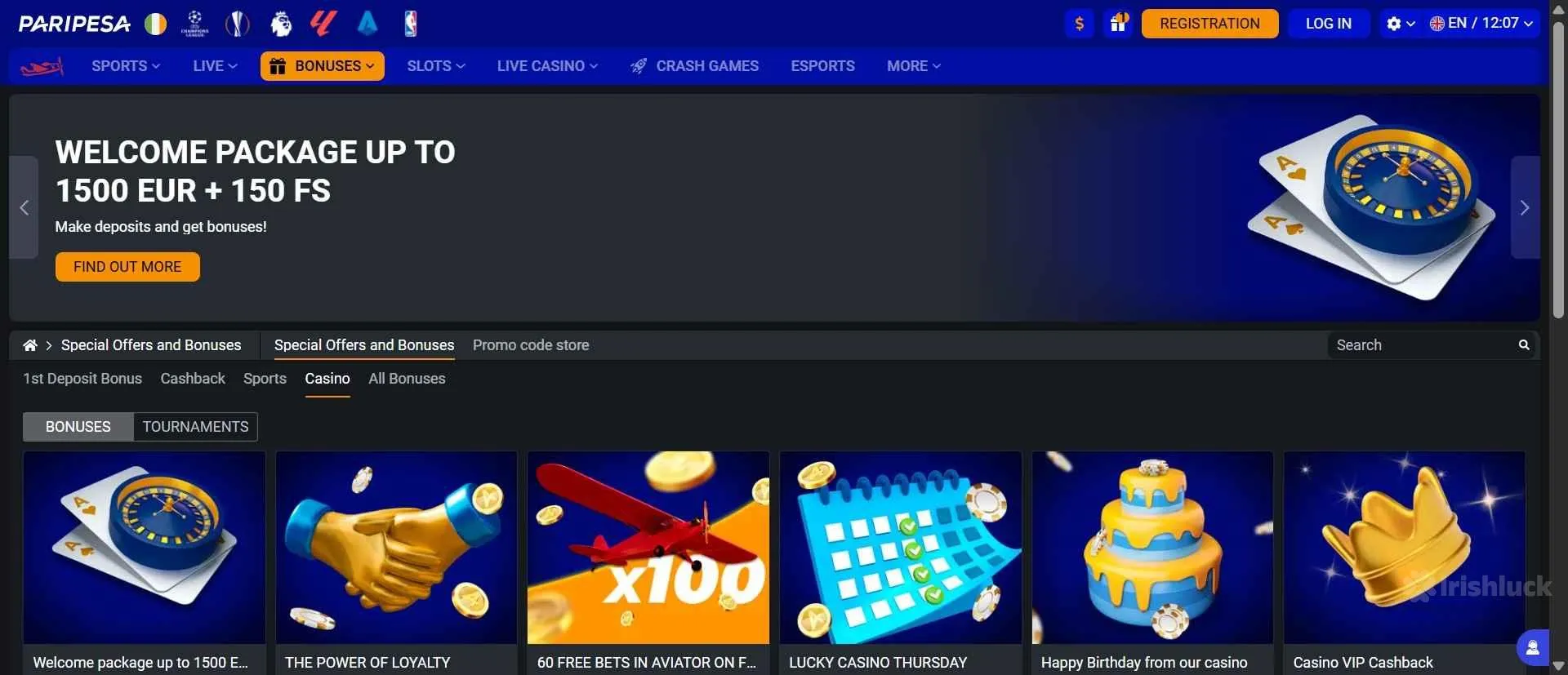 PariPesa casino promotions