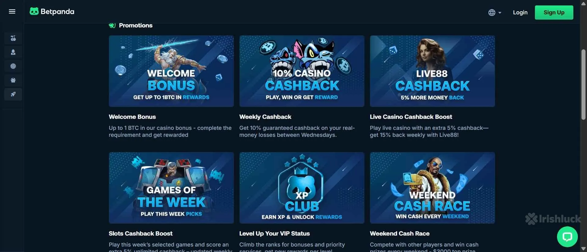 Betpanda casino welcome bonus and promotions