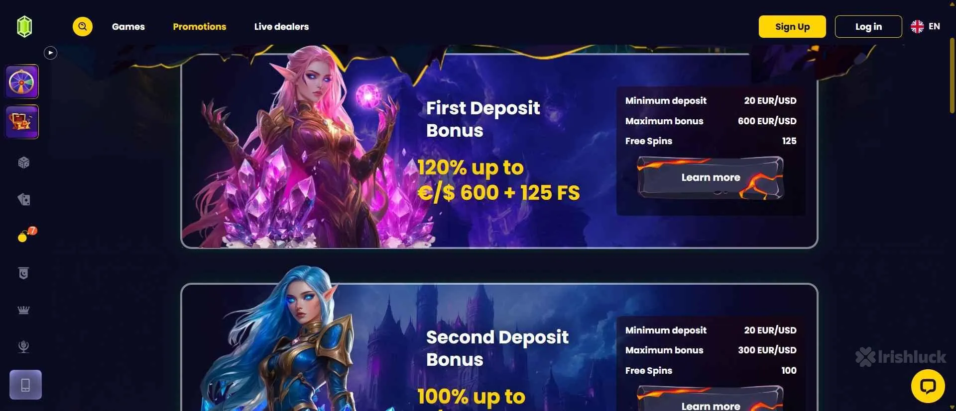 SlotsGem Casino welcome bonuses and promotions