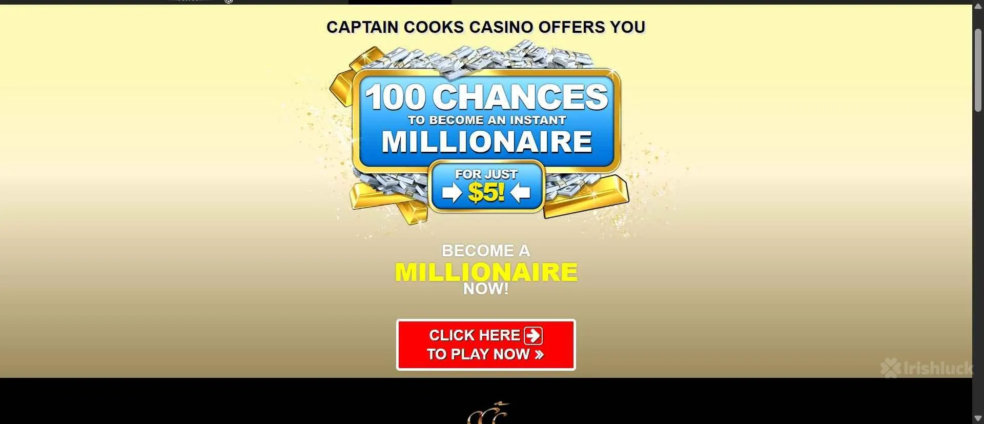 Captain Cooks casino welcome bonus