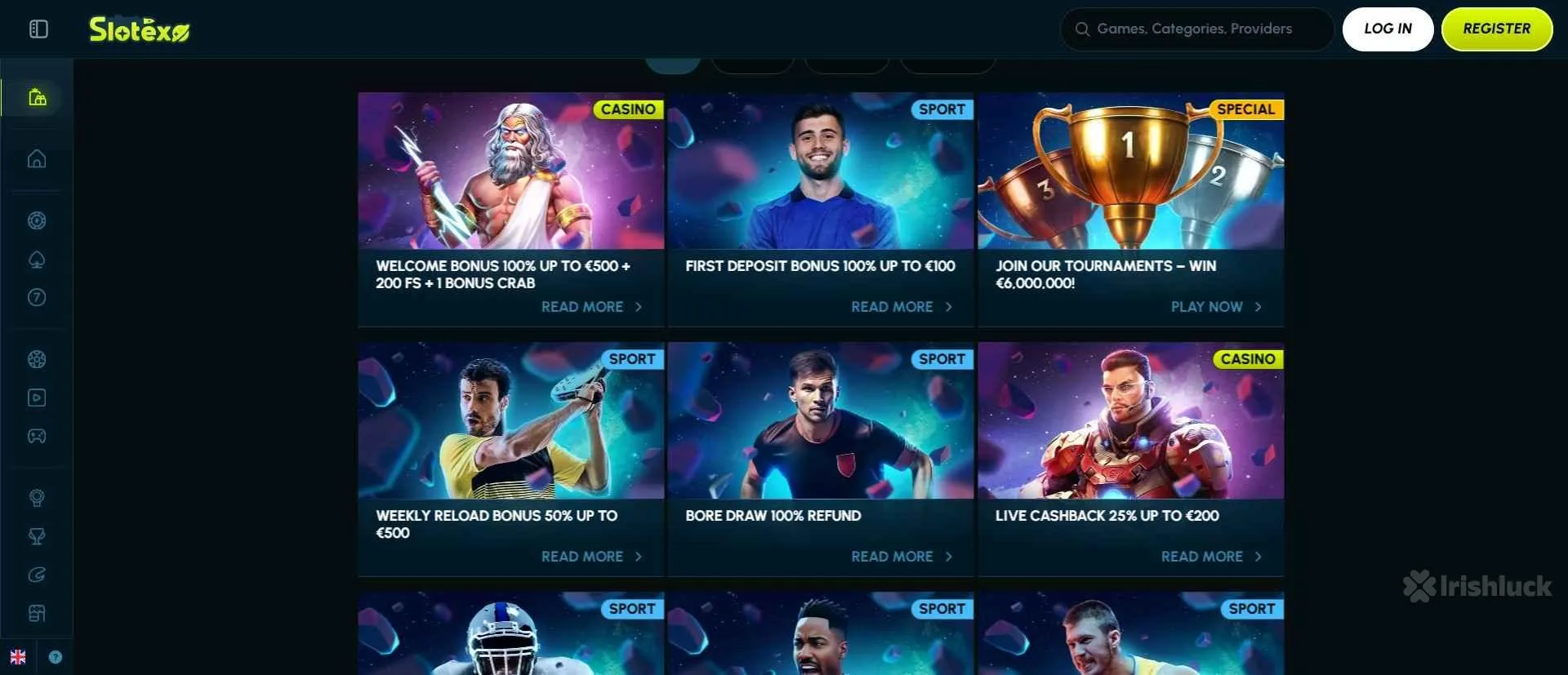 Slotexo Casino Welcome offers and other promotions
