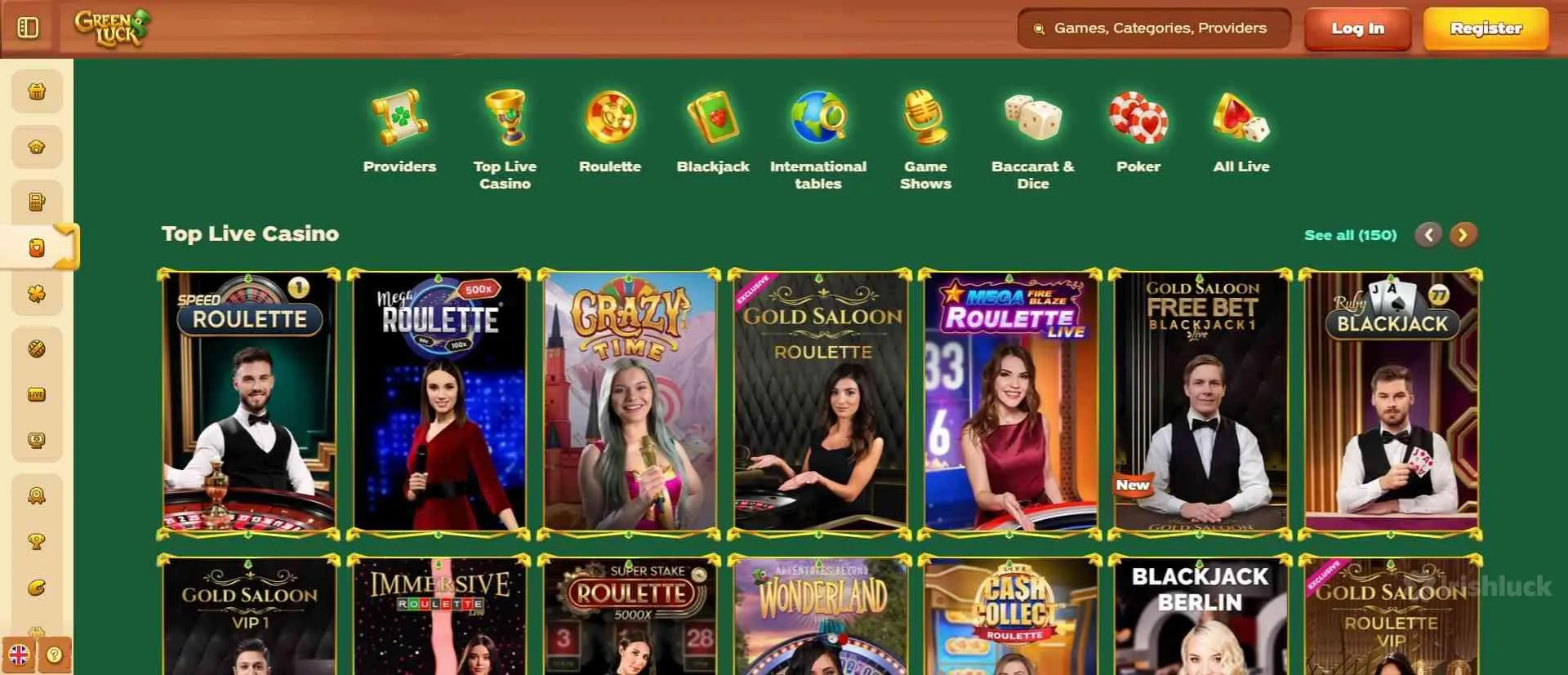 GreenLuck casino live casino games