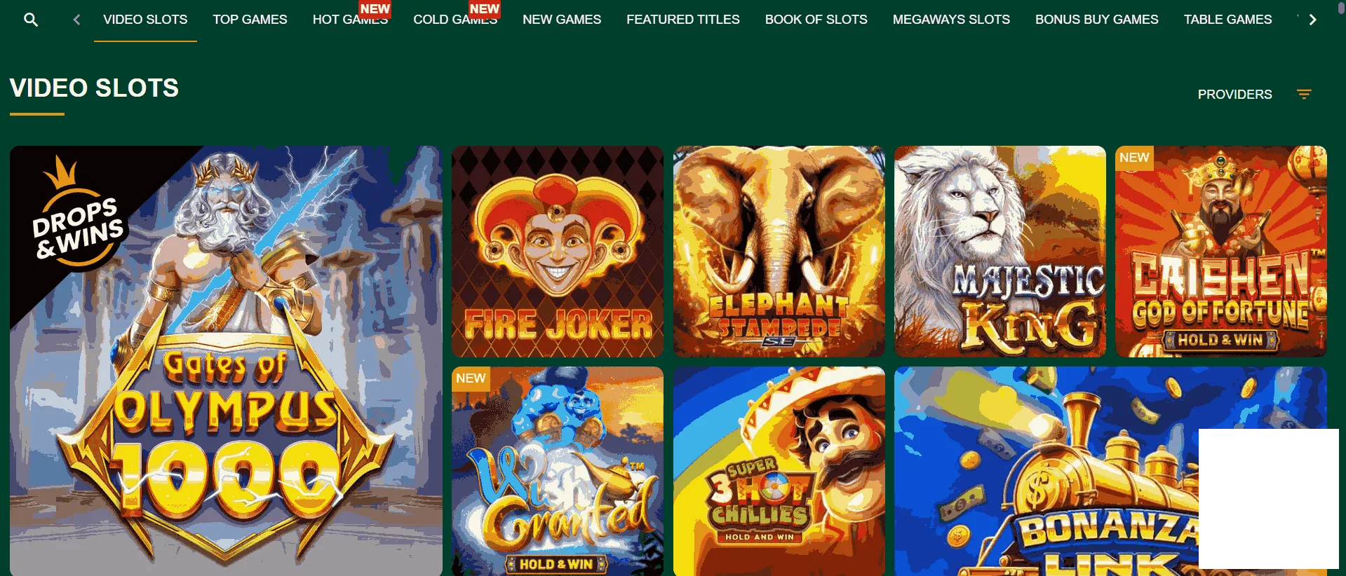 Gomblingo Casino game collection