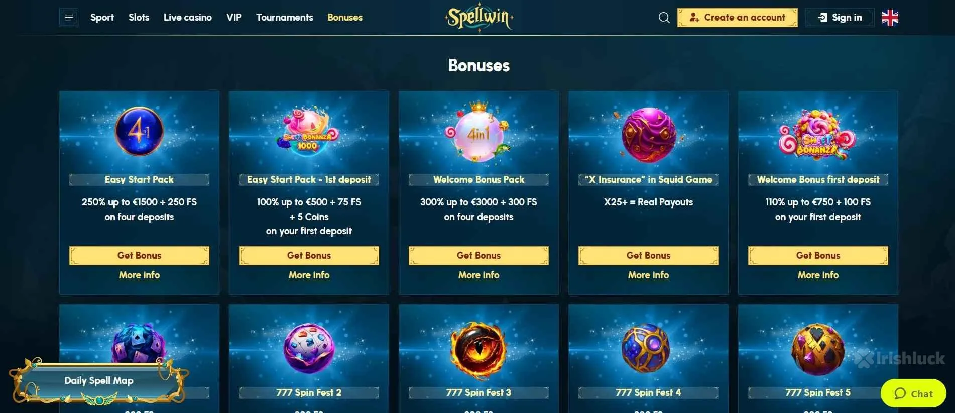 SpellWin casino promotions and bonuses