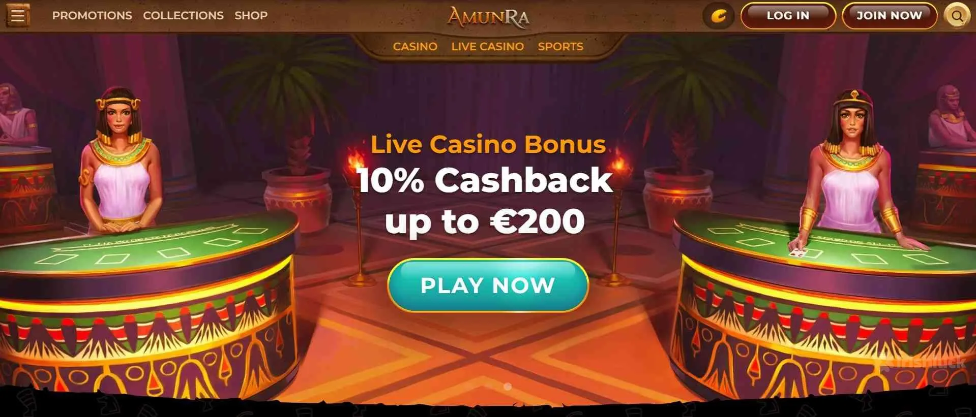 Amunra Casino welcome offer