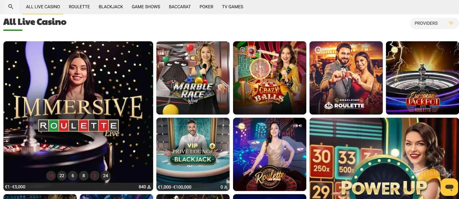 WikiLuck Casino live casino games