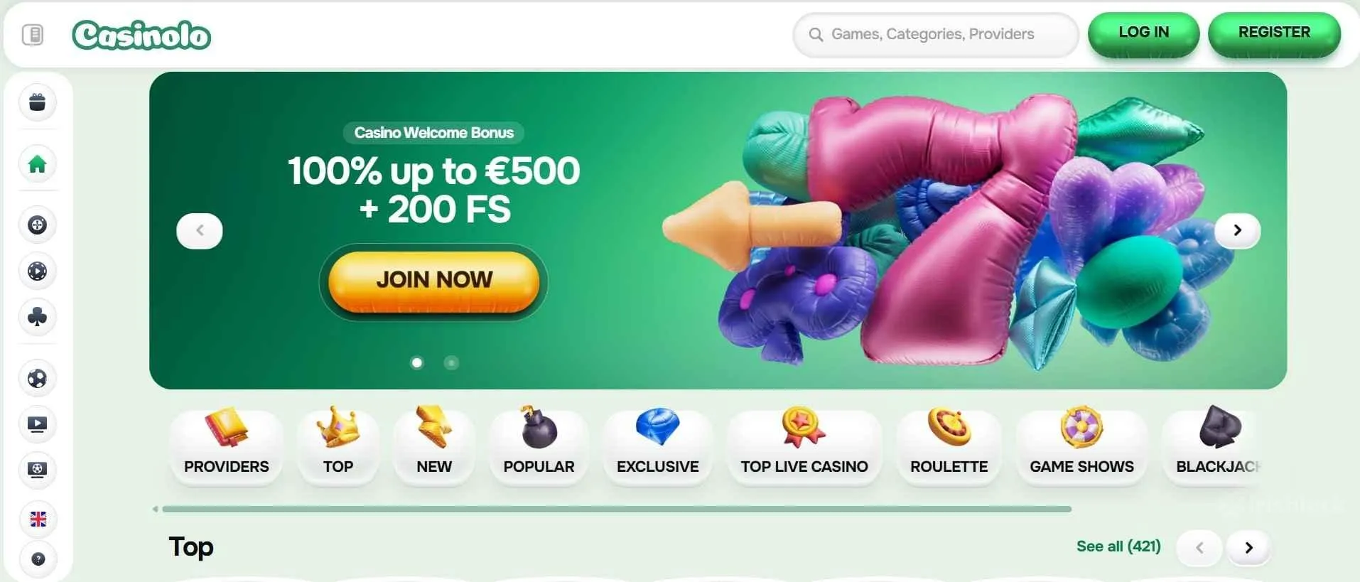 Casinolo casino welcome offer