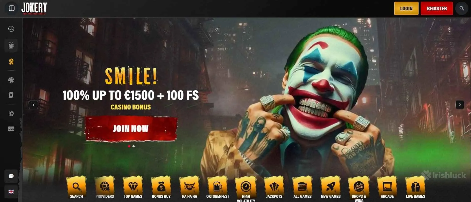 Welcome bonus at Jokery Casino