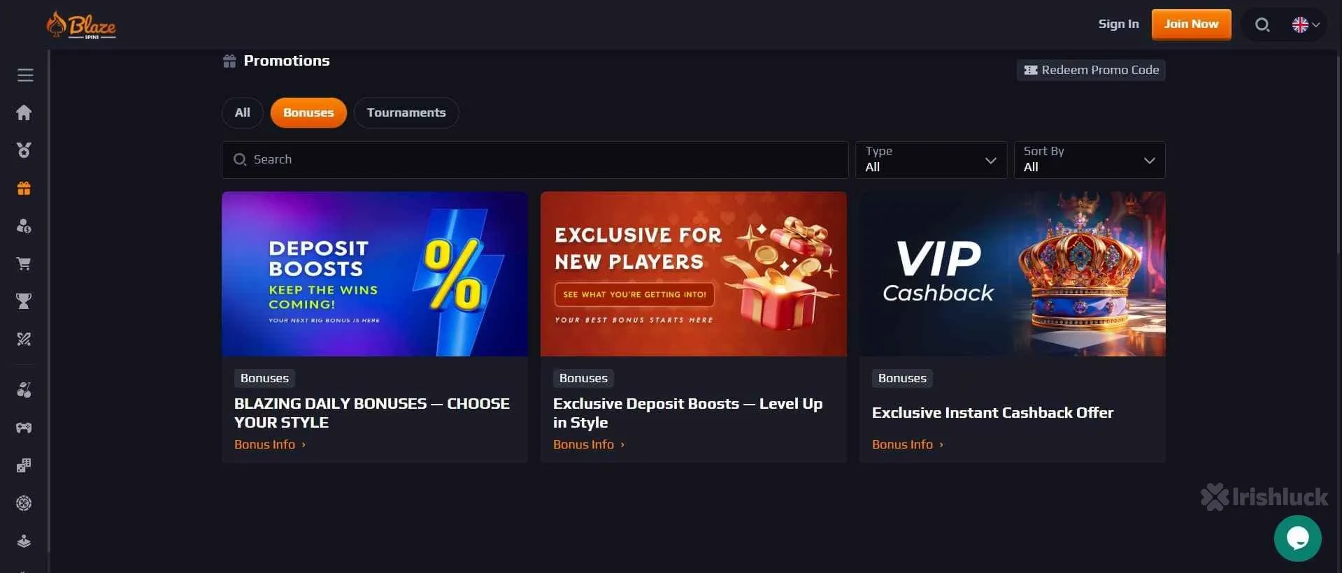BlazeSpins welcome casino bonuses