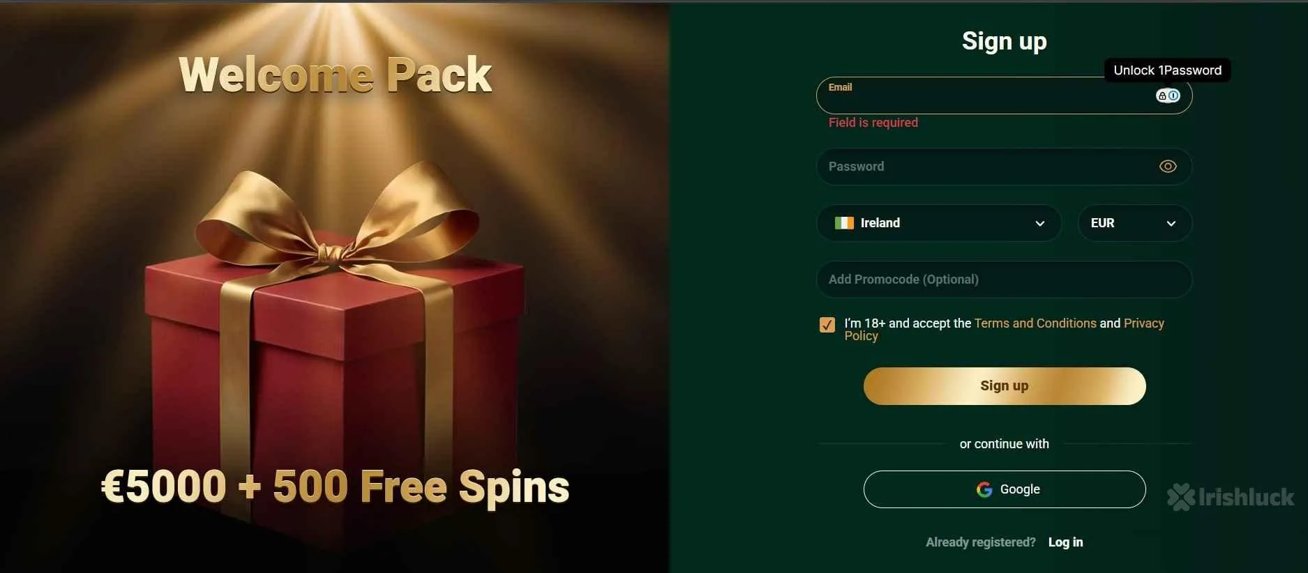 Richard Casino welcome offer