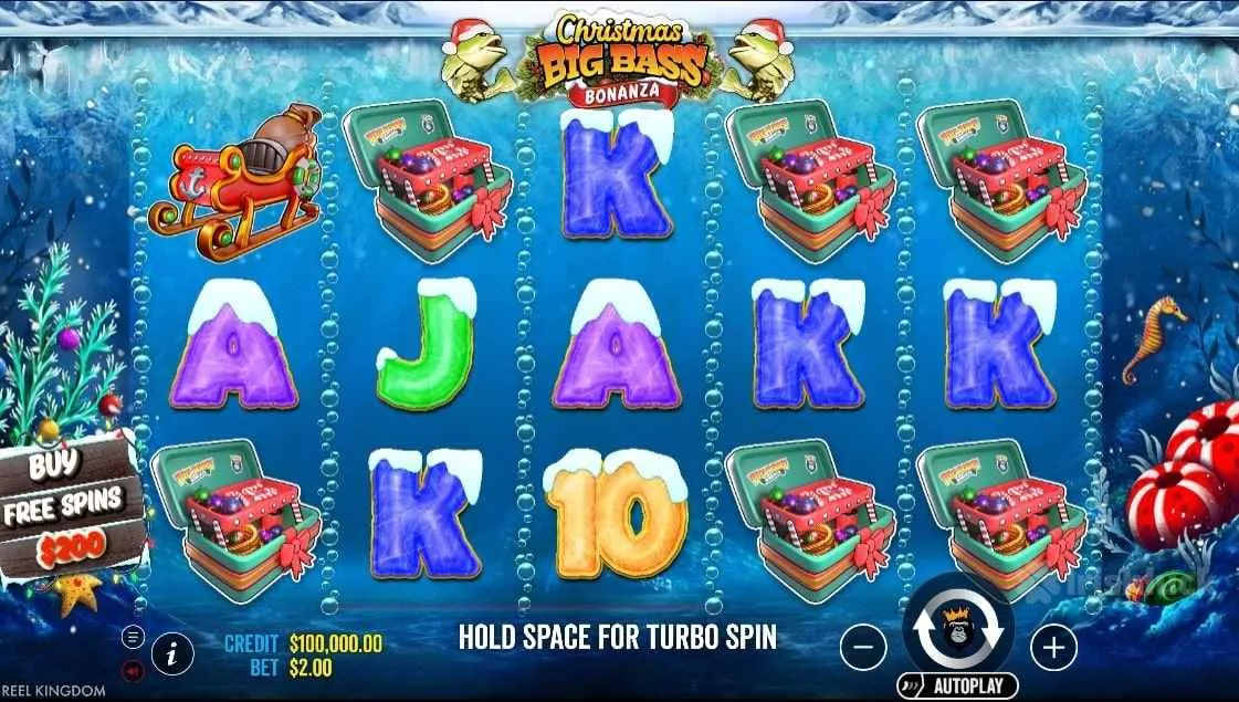 Gameplay of Christmas Big Bass Bonanza Slot