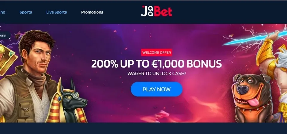 Jaabet welcome bonus