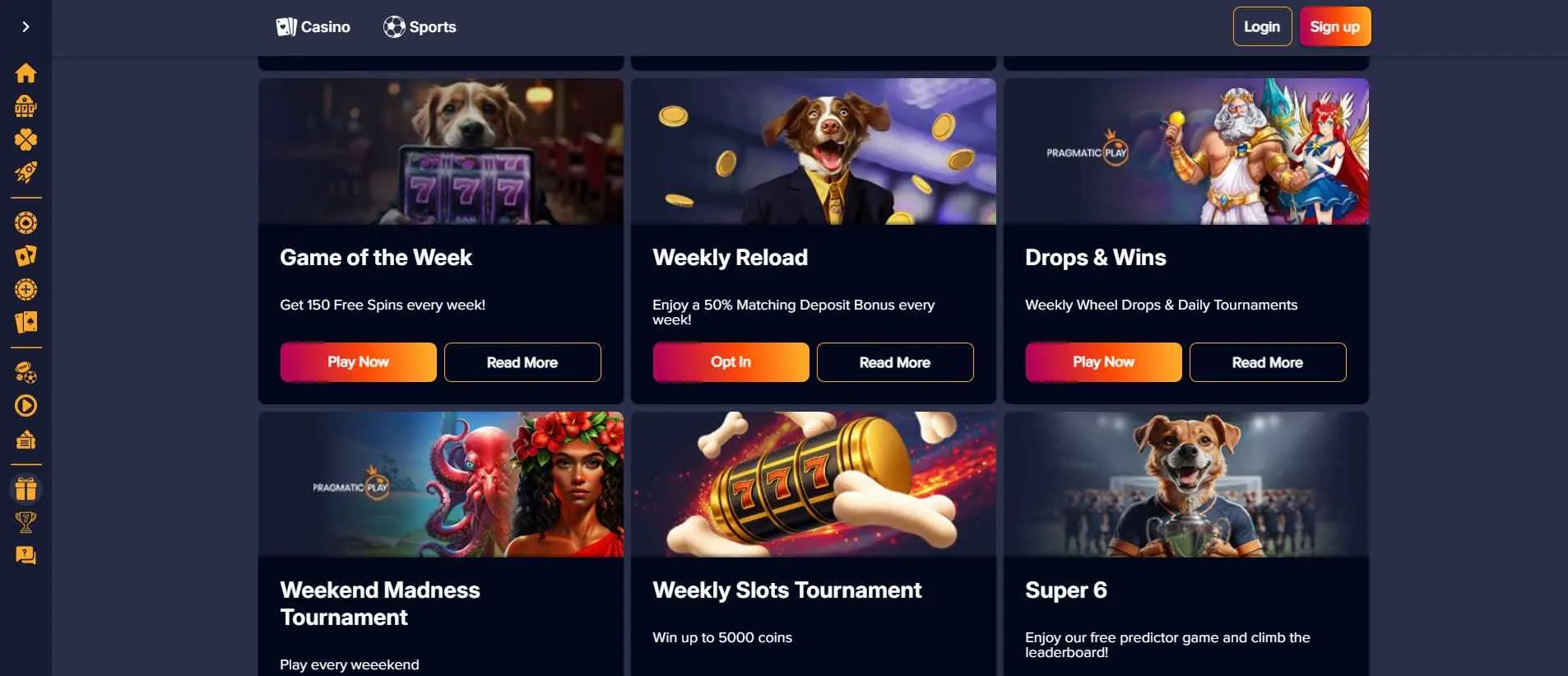 PuppyBet Casino promotions and bonuses