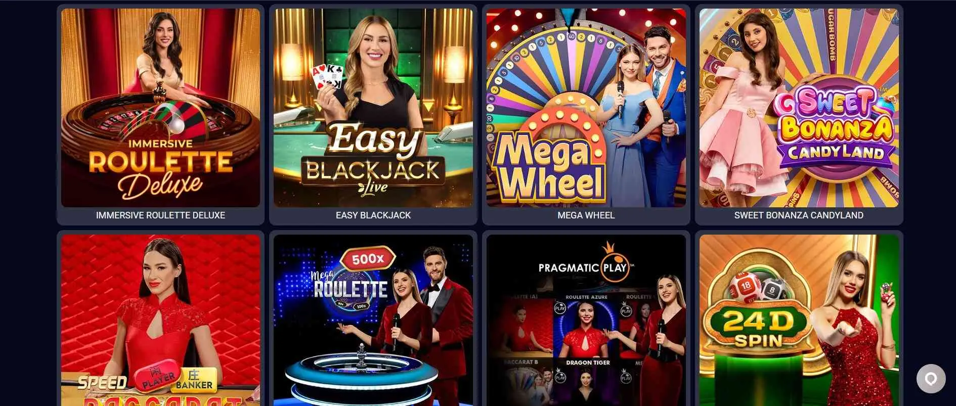 Trybet Live Casino Games