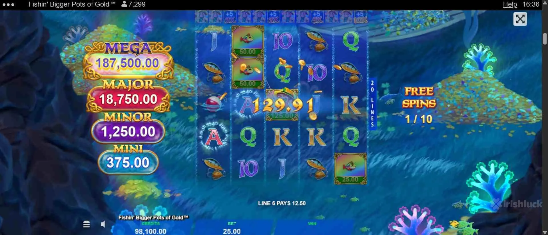 Fishin' Bigger Pots of Gold Slot by Gameburger Studios