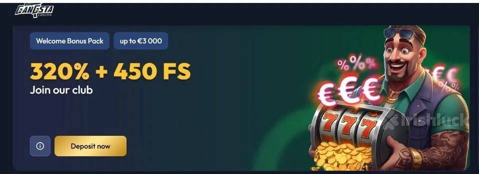 Gangsta casino welcome bonus