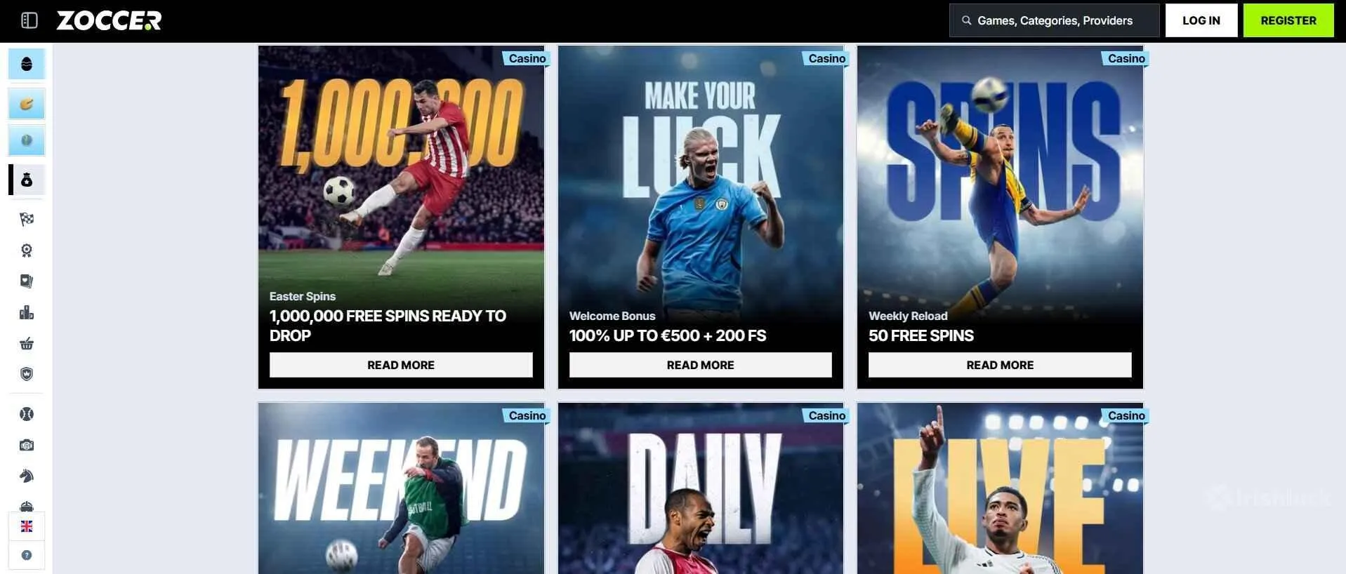 Zoccer Casino Bonuses and Promotions