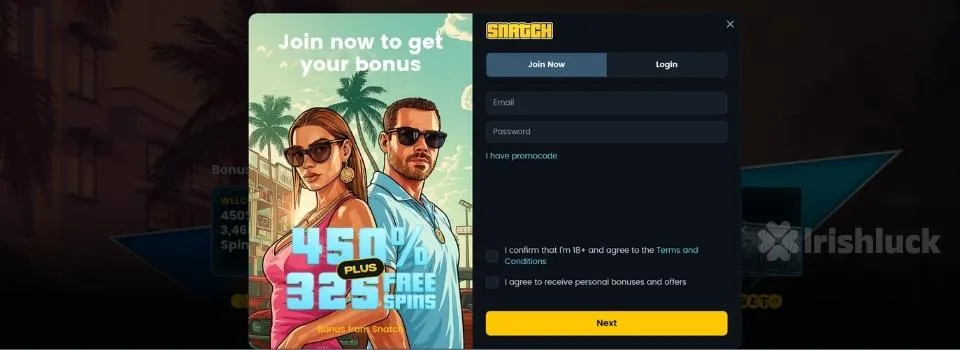 Snatch casino welcome offer