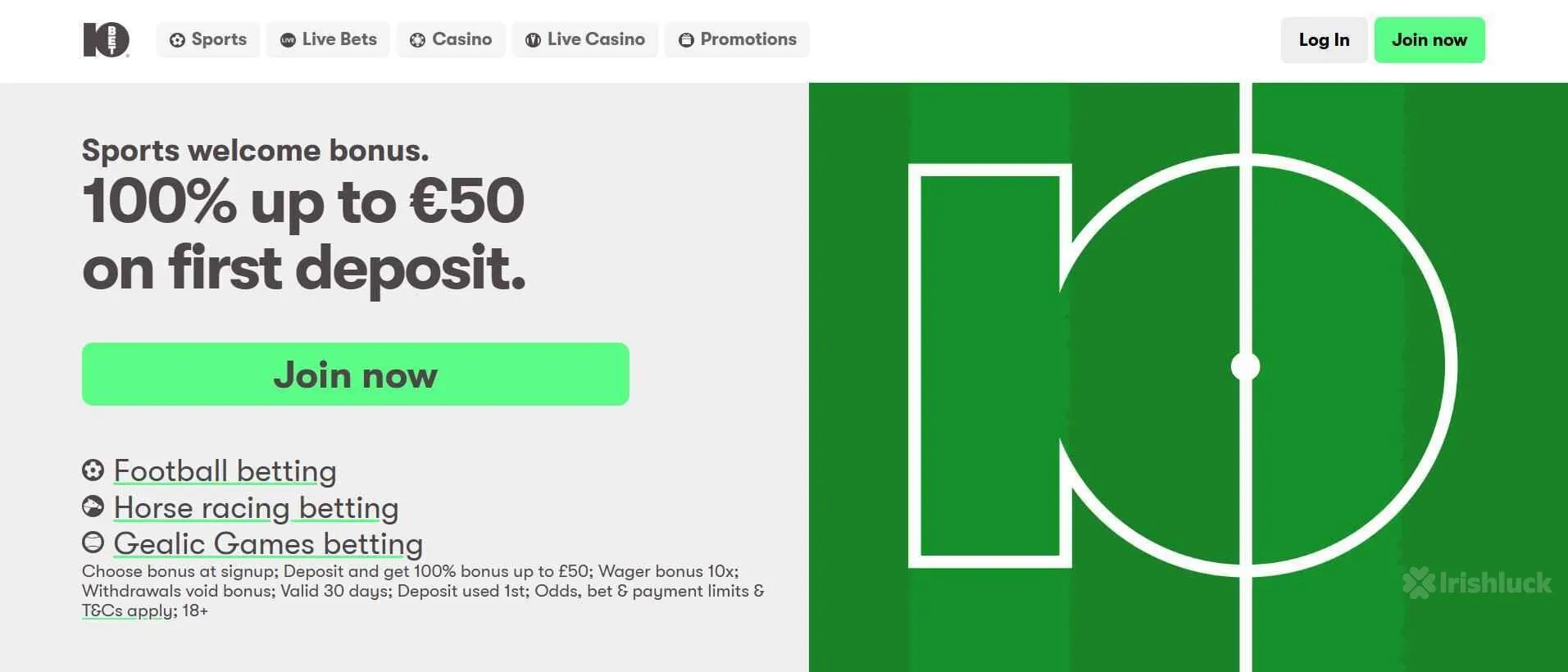 10bet Sportsbook welcome offer