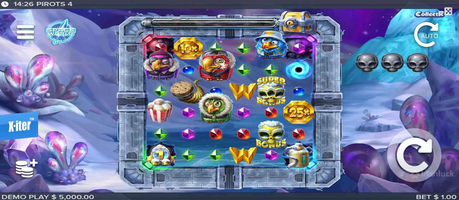 bonus game frozen fury on pirots 4 slot game