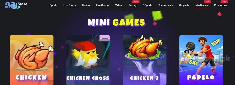 Mystake casino mini games