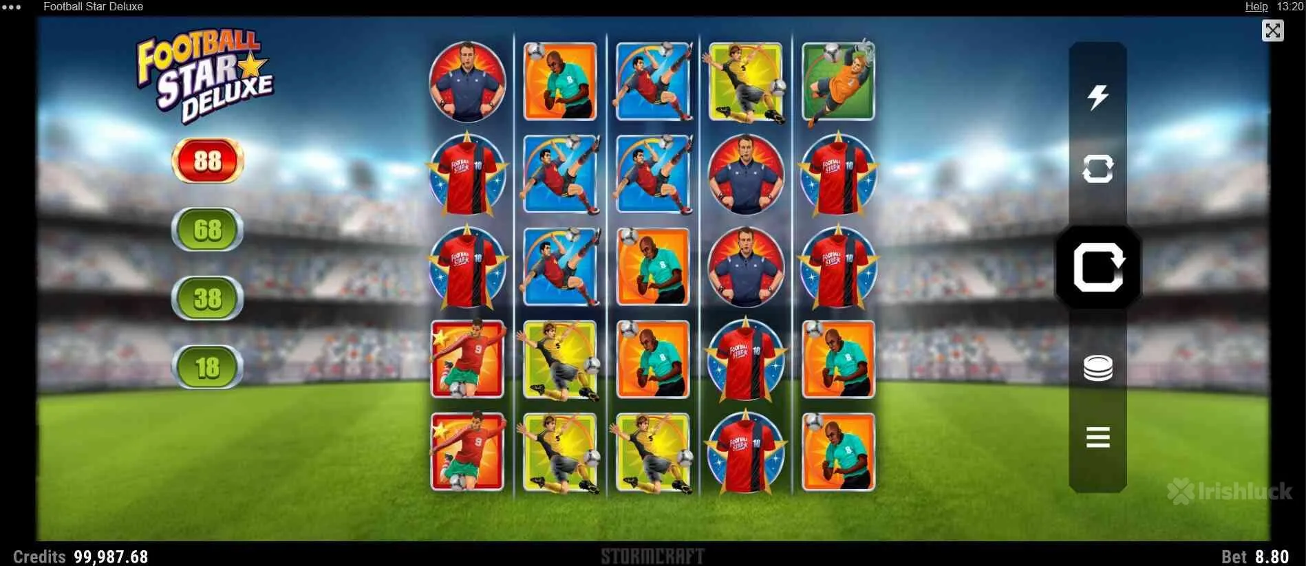 symbols of football star deluxe slot