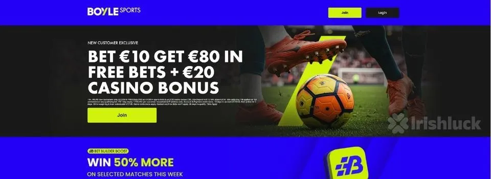 BoyleSports sports betting welcome offer